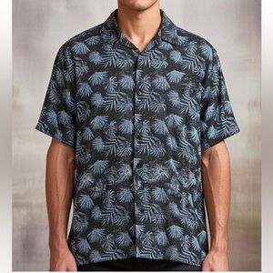 Nat Nast Premium Silk Cotton Shorts Sleeve Button down - XXL